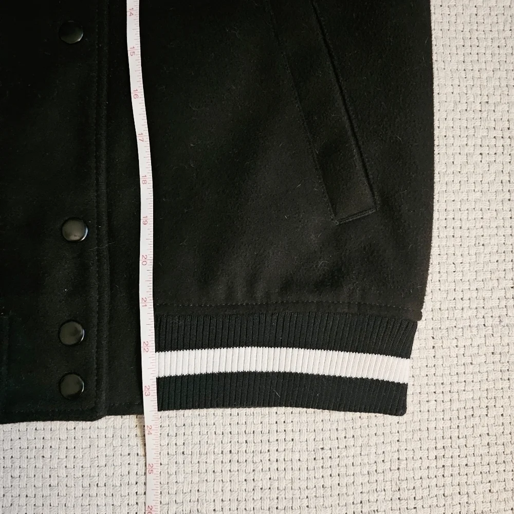 H&M Varsity Jacket With Vive Les Femmes Patch Size 2